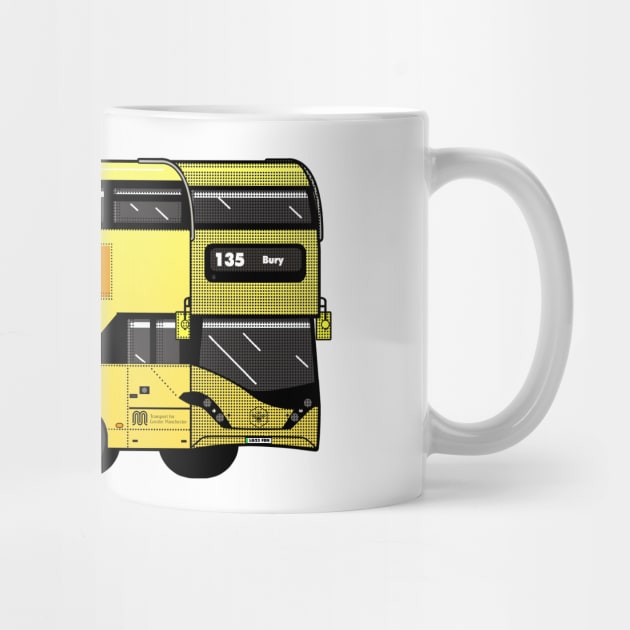 Bury Transport for Greater Manchester (TfGM) Bee Network yellow bus by jimmy-digital